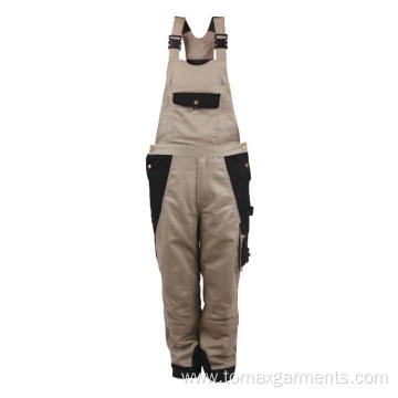 65% polyester 35% cotton Bib Pants